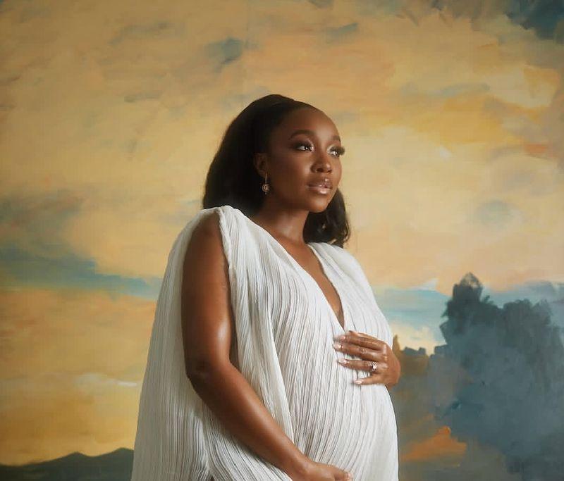 Actress Ini Dima-Okojie shares an emotional video of pregnancy discovery.
