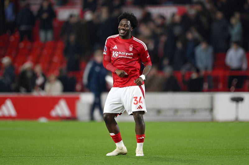 Nigerian international Ola Aina scored his second goal of the season against Nottingham Forest