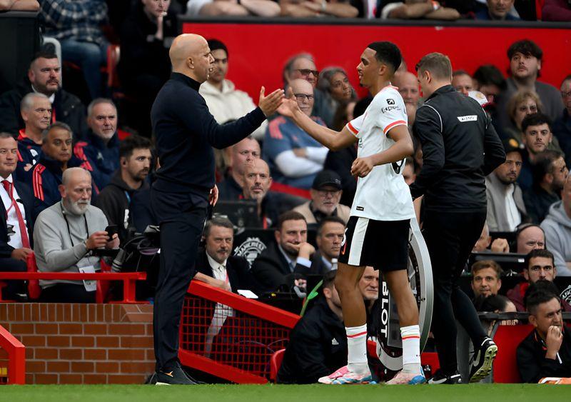 Slot stated that Alexander-Arnold’s struggles were due to United’s high-quality attackers rather than off-field distractions about his future at Anfield
