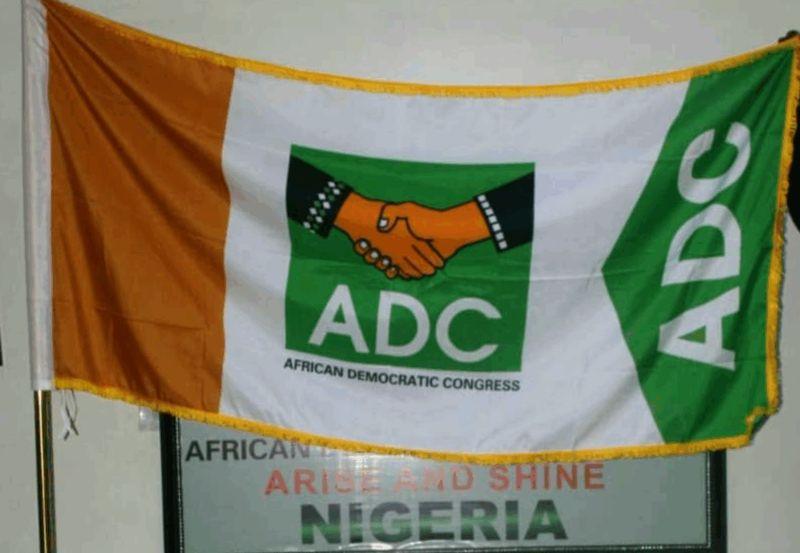 ADC faction spokesperson addressing a press conference, rejecting the opposition coalition’s attempt to adopt the party as its political platform.