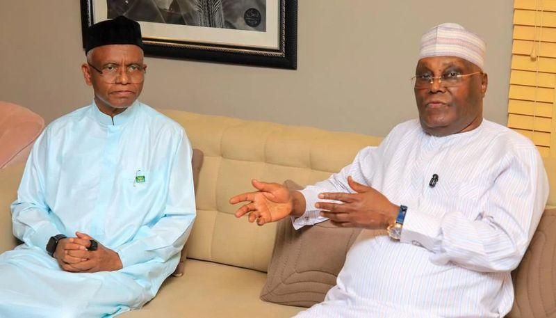 Atiku Abubakar and Nasir El-Rufai at a public event, as the former vice president issued a birthday message praising the ex-Kaduna governor.