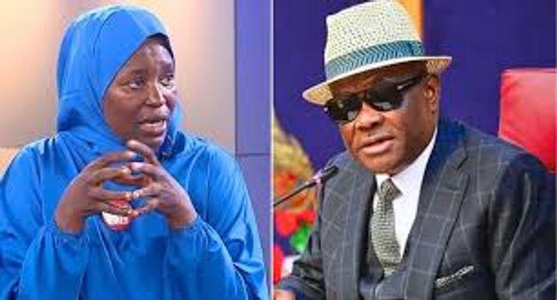 FCT Minister Nyesom Wike speaking at a political luncheon in Port Harcourt as he criticised activist Aisha Yesufu over her reported NDC primary election loss.