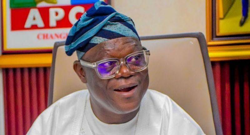 APC National Secretary Ajibola Basiru speaking during a media chat on opposition party disputes and the role of the All Progressives Congress.