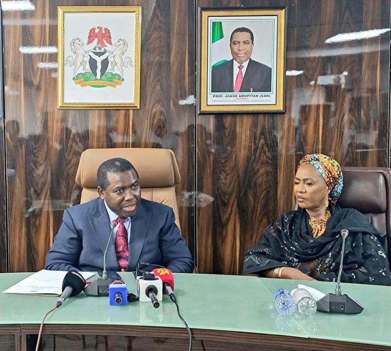 INEC welcomes Jamila Manafa as new national commissioner ahead of 2027 polls.
