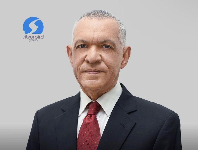 Ben Murray-Bruce and Roy Murray-Bruce during a Silverbird Group corporate event marking a leadership transition announcement.