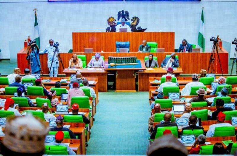 Members of the Nigerian House of Representatives during a plenary session discussing the 2026 budget.
