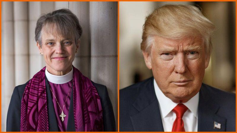 Bishop Mariann Edgar Budde delivers a sermon at Washington National Cathedral

