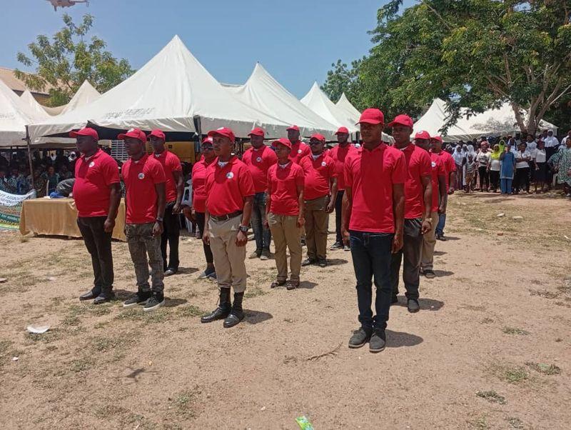Workers and labour union members marching during May Day rally in Osun State Nigeria