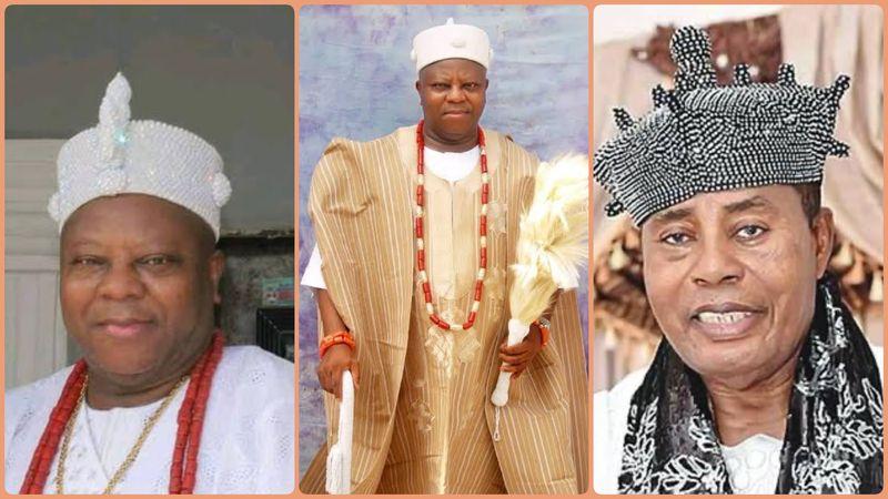Collage of southwest monarchs involved in corruption-related allegations. 