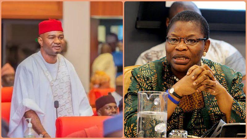 Senator Nwaebonyi verbally clashed with Oby Ezekwesili during a Senate hearing.