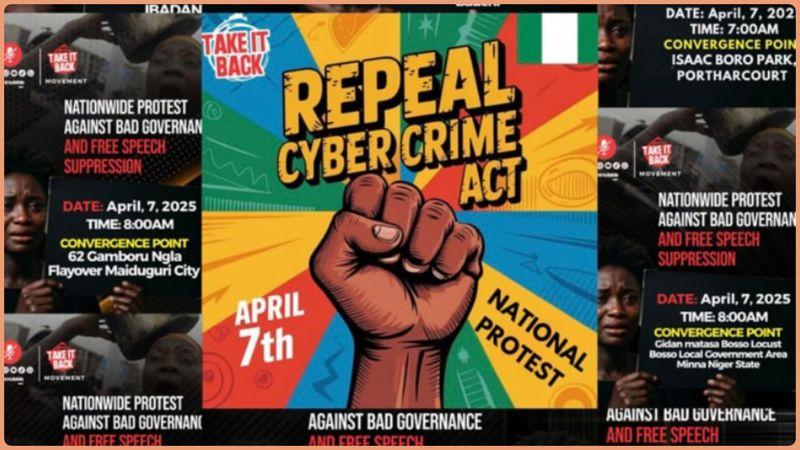 The Take-It-Back Movement announced a nationwide protest scheduled for April 7, 2025. 
