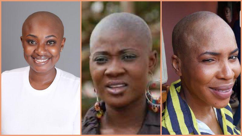 12 Nigerian actresses who have shaved off their hair for a movie role 
