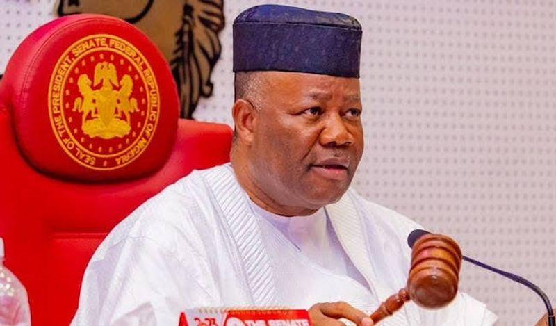 Senate President Godswill Akpabio addressed the Senate about prioritising national love over financial gain. 