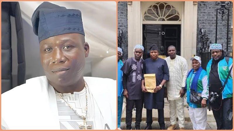 Sunday Igboho presented a petition to United Kingdom Prime Minister Keir Starmer advocating for the Yoruba Nation.