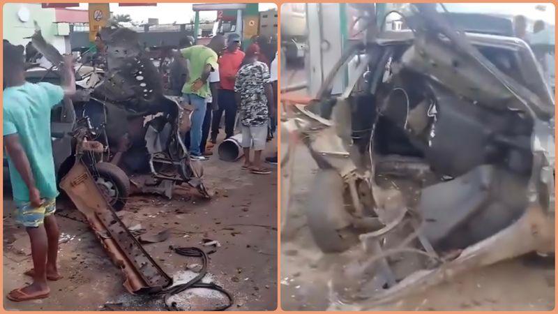 Footage from the NipCo filling station showed the aftermath of the Compressed Natural Gas (CNG) explosion at Benin City, Edo state. 