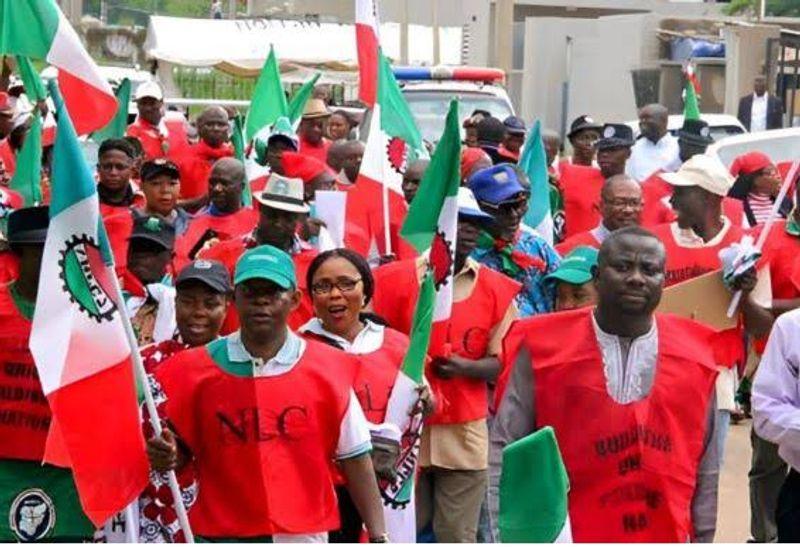 Nigeria Labour Congress (NLC) members gathered in Rivers state during an emergency meeting to discuss state funding issues.