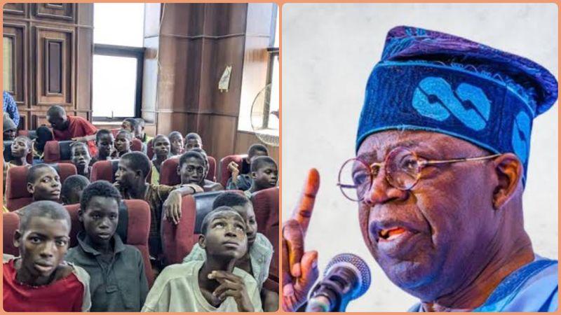 President Tinubu addressed the media regarding the review of minors' cases from the #EndBadGovernance protests.