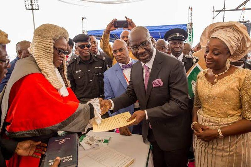 Edo Governor Monday Okpebholo promised to enhance security, connect communities, and support small businesses in his inaugural address.