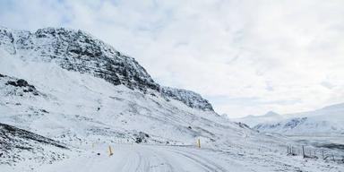 Snow on the Drakensberg Mountains in South Africa.