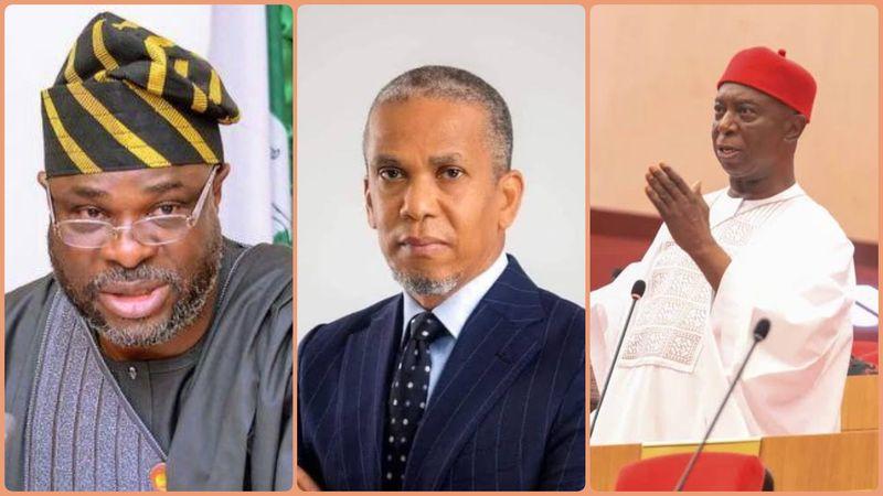 Collage of the three senators representing Delta State in the 10th National Assembly.