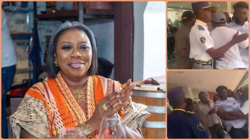 Lagos State Commissioner of Tourism, Toke Benson-Awoyinka, sparked debate after allegedly slapping a man who filmed her in a viral video.