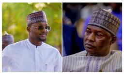 Abubakar Malami and his son Abdulaziz appearing before Justice Joyce Abdulmalik during their re-arraignment at the Federal High Court in Abuja.