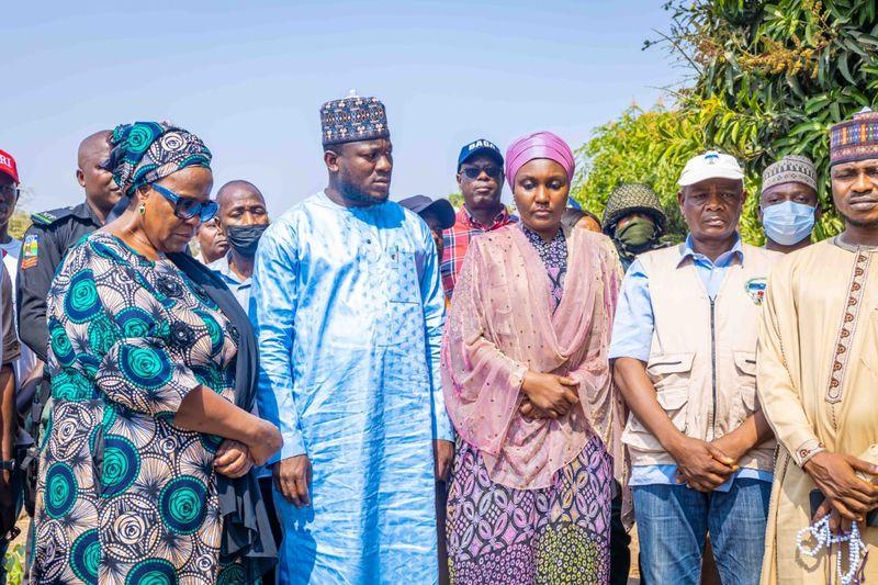 NEMA distributes food and medical supplies to victims of the petrol tanker fire disaster in Niger State, following a tragic explosion at Dikko Junction.
