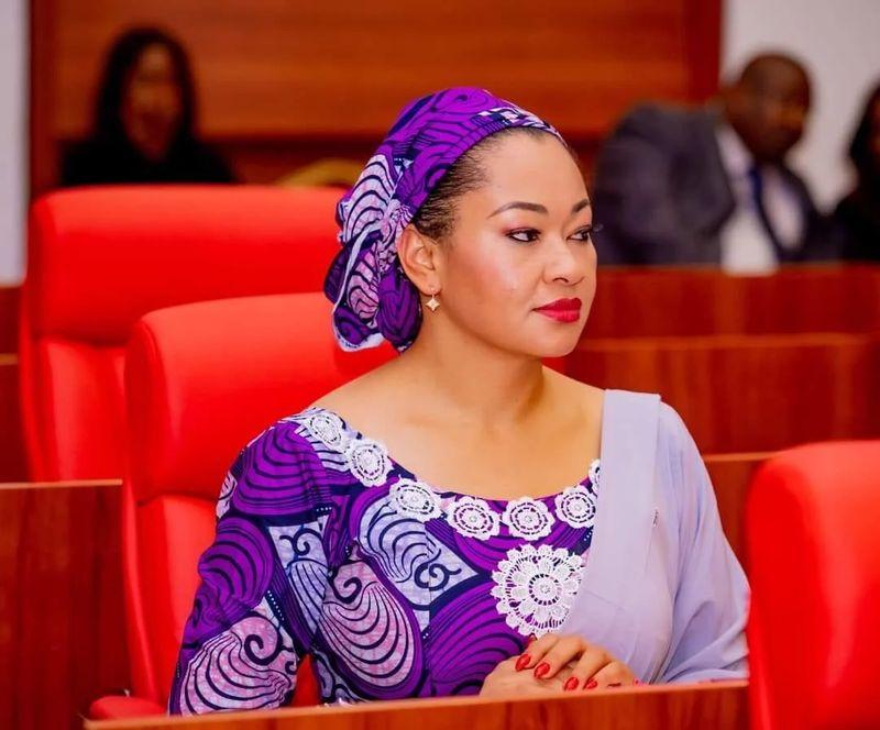  Senator Natasha Akpoti-Uduaghan in the Senate chamber, following her referral to the Ethics Committee over a seating dispute with Senate leadership.
