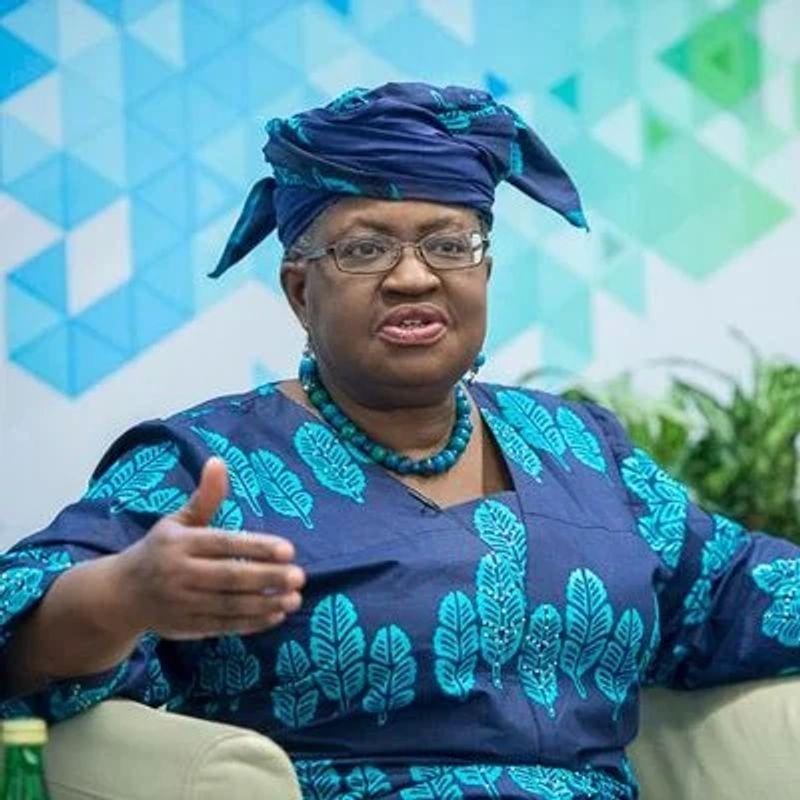 Dr Ngozi Okonjo-Iweala speaking at a public event, as she cautions Nigerians about an AI-manipulated investment scam video.