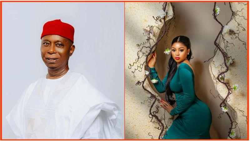 Ned Nwoko congratulates his wife, Nollywood actress Regina Daniels on winning an award despite marital drama