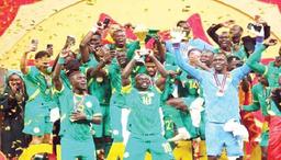 Moroccan and Senegalese players on the pitch during the 2025 AFCON final, a match later awarded 3–0 to Morocco after Senegal temporarily walked out.