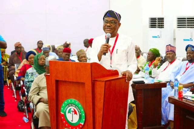 Wike says PDP secretariat return proves who truly leads the party. 