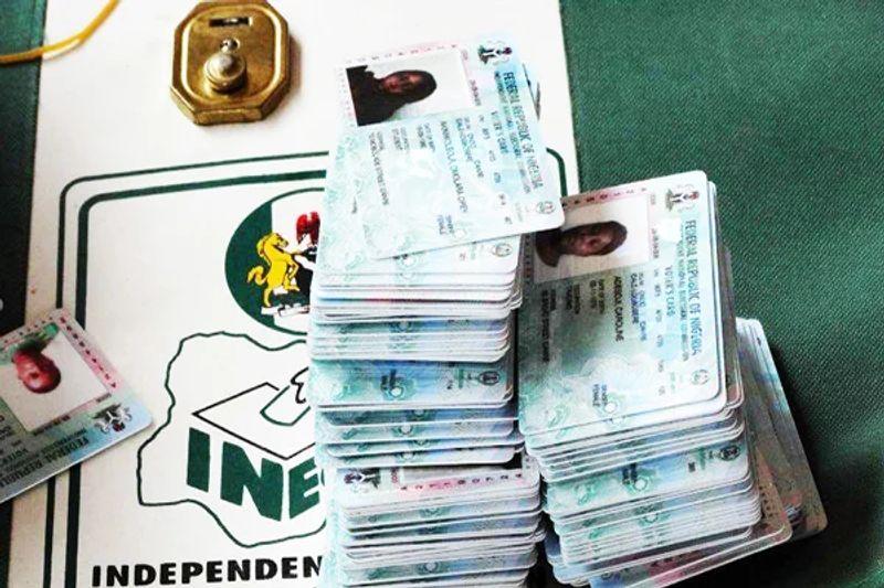 INEC officials supervising PVC collection in the Federal Capital Territory ahead of Area Council elections.