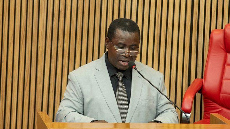 Officials of the Independent National Electoral Commission addressing journalists in Abuja amid controversy over alleged social media impersonation of the INEC chairman.