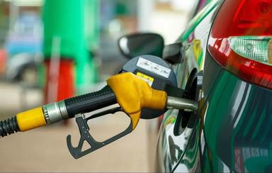 Fuel pump displaying high petrol price at a Nigerian filling station