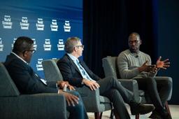 Flutterwave founder and CEO Olugbenga GB Agboola speaks on a panel at the Semafor World Economy Summit.