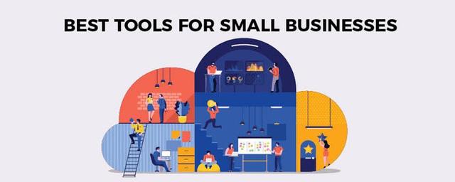 Nigerian entrepreneur using free digital business tools such as Google Workspace, Canva, WhatsApp Business, Trello, and Zoom to improve productivity and manage operations.
