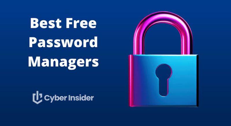 Password manager application displaying encrypted login credentials on a smartphone and laptop.