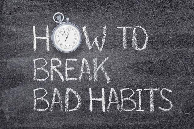 A person ticking off habits on a daily planner while exercising and reading, illustrating the science of building positive habits through consistent routines.