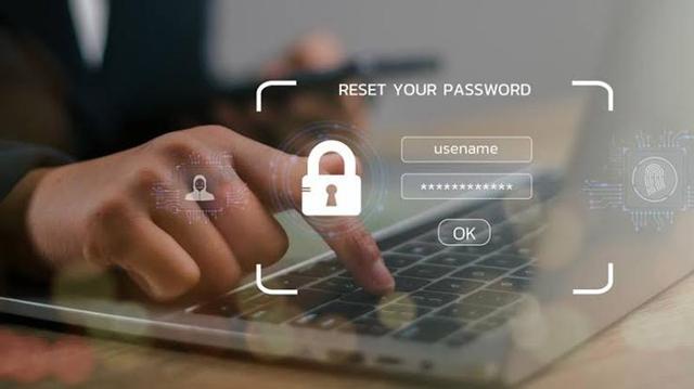 Business team using a password manager to securely access company accounts on laptops and mobile devices.