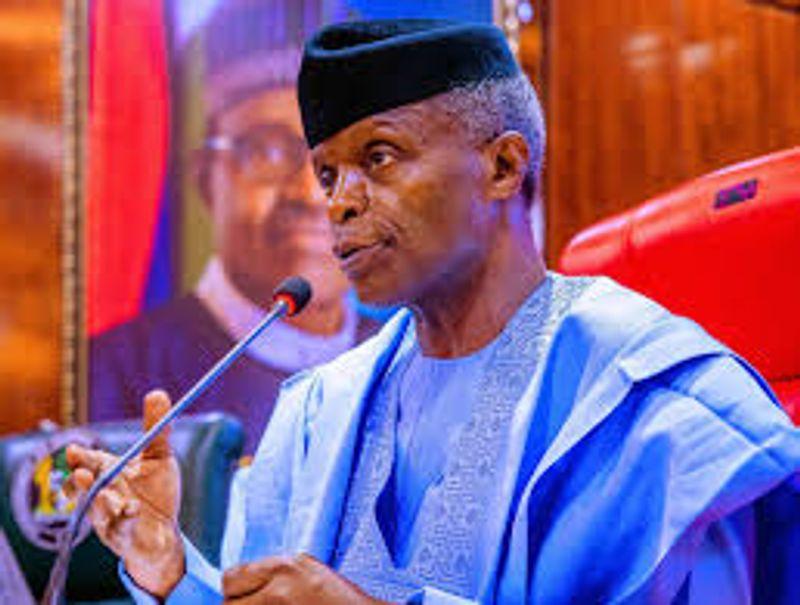 Yemi Osinbajo speaking at a public event, smiling while addressing an audience in Nigeria, reflecting on a personal life experience.