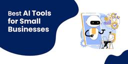 A laptop displaying popular AI productivity tools for writing, design, research and project management, helping small businesses work smarter.