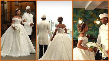 Priscilla Ojo and Juma Jux tie the knot in a grand wedding finale held in Tanzania 

