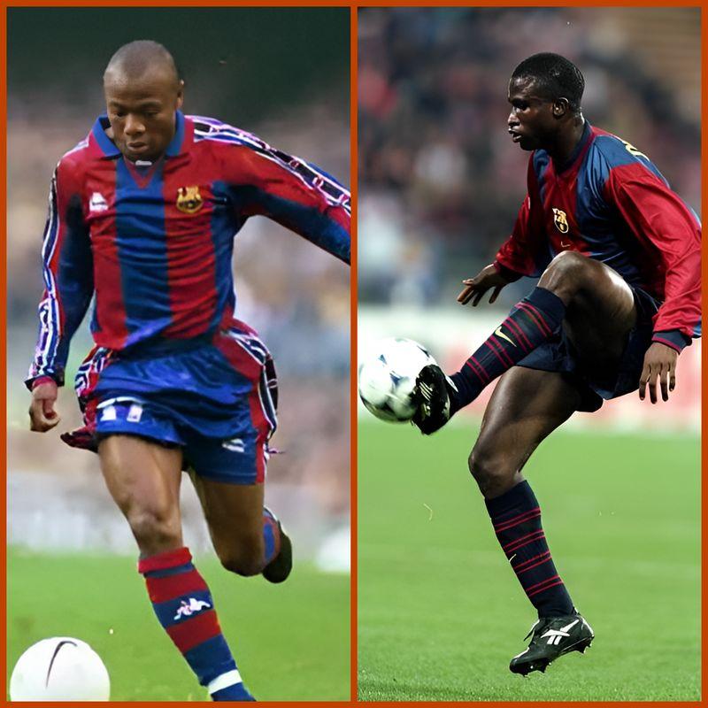 Gbenga Okunowo, Nigeria’s first player at Barça, made a promising debut season, competing with Dutch full-back Michael Reiziger
