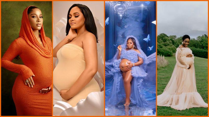 Nigerian celebrities who have welcomed babies in 2024 
