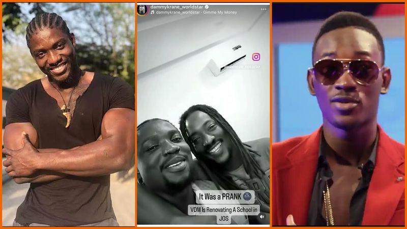 Nigerian musician Dammy Krane posted a video confirming controversy about the N180 million disappearance as a prank 
