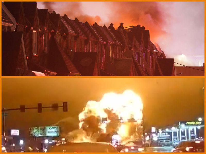 Medical jet crashes in a Philadelphia neighbourhood, sparking fires in homes.
