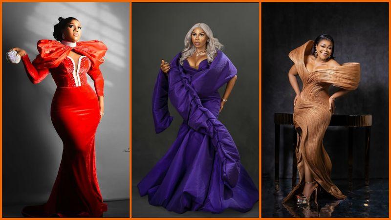 Shaffy Bello, Iya Mufu, Ejiro Onojiafe, and 7 other best dressed celebrities at Family Brouhaha Movie Premiere 
