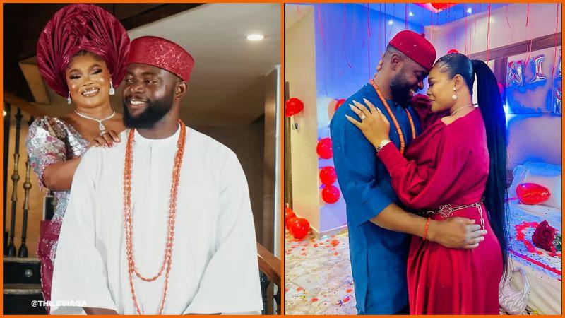 Nollywood actress Ruby Ojiakor surprises fans by tying the knot with fiancé Moc Madu just three days after a surprise wedding proposal.
