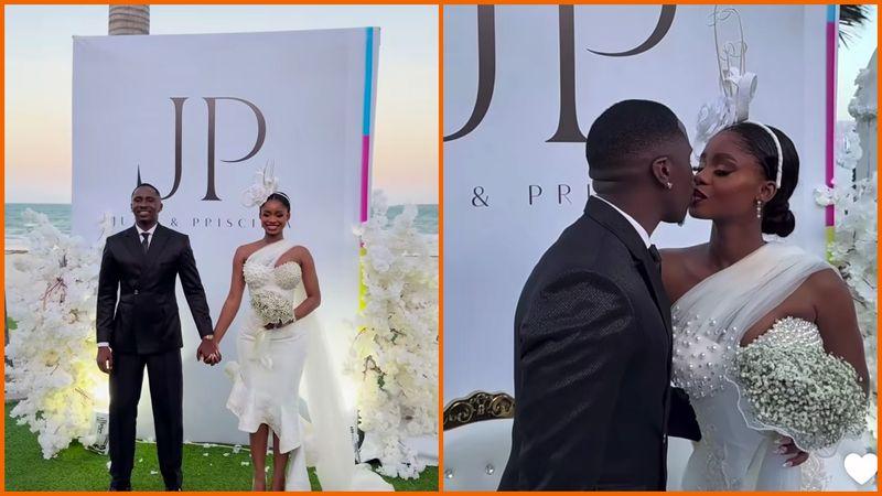 Juma Jux and Priscilla Ojo say ‘I do’ in a civil wedding
